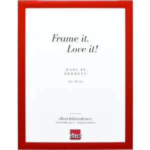 Effect Holzbilderrahmen Profil 43 rot hochglanz 21x29,7...