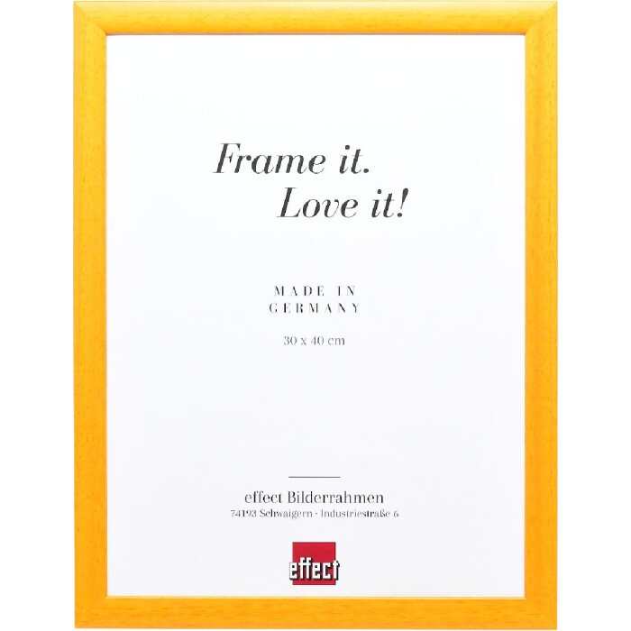 Effect Holz-Bilderrahmen Profil 43 honig 24x30 cm Normalglas