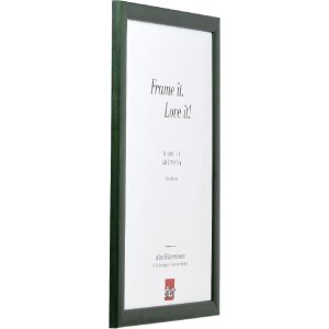 Effect Holz-Bilderrahmen Profil 43 tannengrün 25x60 cm Normalglas 0430-2560-14