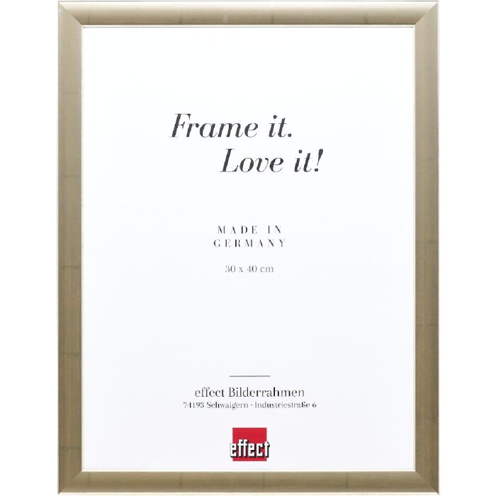effect Holz-Bilderrahmen Profil 43 silber 40x40 cm (0430-4040-01)