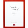 Effect Holz-Bilderrahmen Profil 43 rot hochglanz 40x60 cm