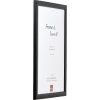 Effect Holzbilderrahmen Profil 43 schwarz 59,4x84,1 cm Normalglas