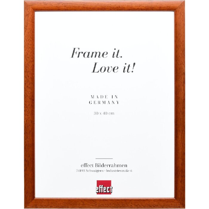 Effect Holz-Bilderrahmen Profil 43 braun 14,8x21 cm Normalglas 0430-A5-43