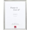 Effect Holzrahmen Profil 48 silber 20x25 cm Klarglas