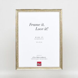 Effect Holzrahmen Profil 48 gold 25x35 cm Klarglas