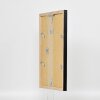 effect Holzrahmen Profil 48 schwarz 25x80 cm Klarglas