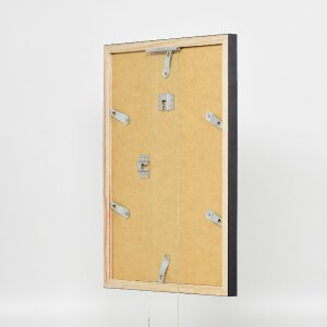 Effect Holzrahmen Profil 48 silber 28x35 cm Klarglas