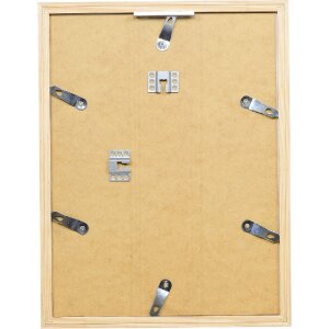 Effect Holzrahmen Profil 48 weiß 30x30 cm Klarglas