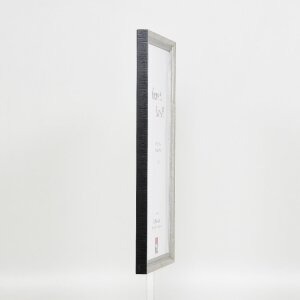 Effect Holzrahmen Profil 48 silber 30x40 cm Klarglas
