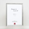 Effect Holzrahmen Profil 48 silber 30x40 cm Klarglas
