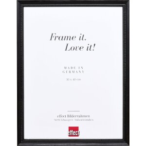 Effect Holzrahmen Profil 48 schwarz 29,7x42 cm Klarglas