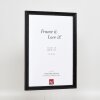 Effect Holzrahmen Profil 48 schwarz 30x45 cm Klarglas