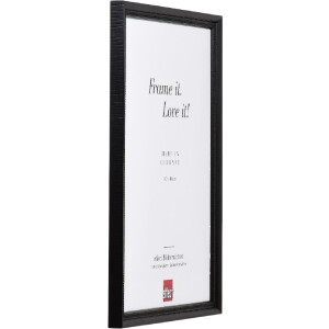 Effect Holzrahmen Profil 48 schwarz 40x60 cm Klarglas