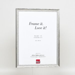 Effect Holzrahmen Profil 48 silber 40x60 cm Klarglas