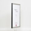 Effect Holzrahmen Profil 48 silber 50x65 cm Klarglas