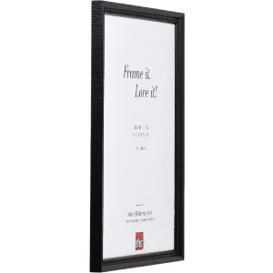 effect Holzrahmen Profil 48 schwarz 50x65 cm Klarglas