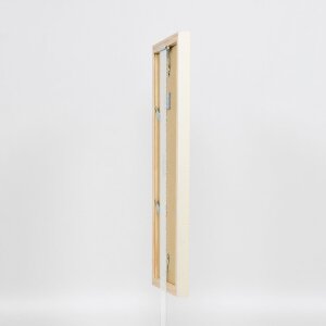 Effect Holzrahmen Profil 48 weiß 50x65 cm Klarglas