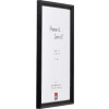 Effect Holzrahmen Profil 48 schwarz 30,5x91,5 cm Klarglas