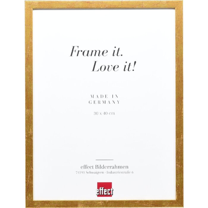 Effect Holzrahmen Profil 51 antikgold 25x60 cm Klarglas 0510-2560-04