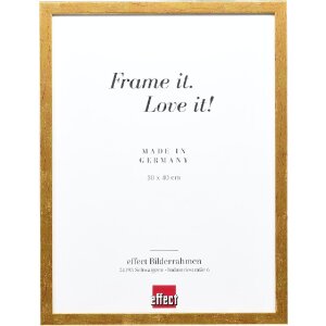 effect Holzrahmen Profil 51 antikgold 30x45 cm Klarglas