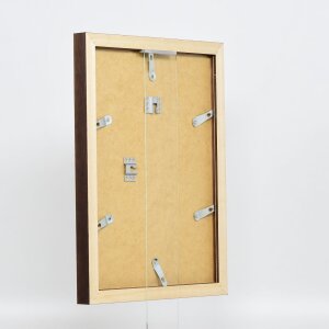 Efekt Drewniana ramka na zdjęcia Profil 52 ciemny brąz 50x65 cm zwykłe szkło