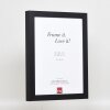 Efektowa drewniana ramka na zdjęcia Profil 55 czarna 29,7x42 cm zwykłe szkło