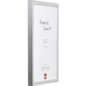 effect Holzrahmen Profil 58 silber 15x20 cm Klarglas