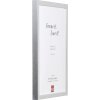 Effect Holzrahmen Profil 58 silber 18x32 cm Klarglas
