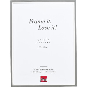 effect Holzbilderrahmen Profil 69 grau 35x50 cm Klarglas