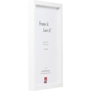 Effect Holzrahmen Profil 74 weiß 40x40 cm mit Klarglas