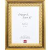 Effect Holzbilderrahmen Profil 80 gold 25x30 cm Klarglas