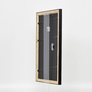 Efekt Drewniana ramka na zdjęcia Profil 85 Czarny 14.8x21 cm Normalne szkło