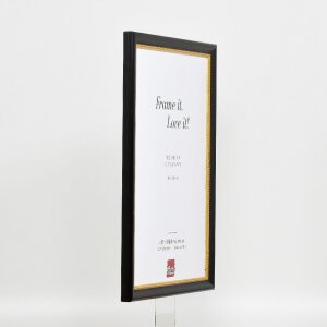 Efekt Drewniana ramka na zdjęcia Profil 85 Czarny 14.8x21 cm Normalne szkło