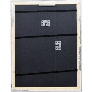 Effect Holzbilderrahmen Profil 86 Barock 20x20 cm silber Klarglas