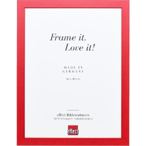 Effect Holzrahmen Profil Top Pro rot 13x13 cm Klarglas