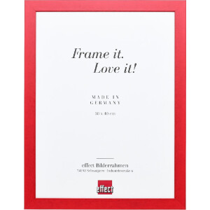Effect Holzrahmen Profil Top Pro rot 50x100 cm Klarglas