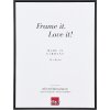 Effect Bilderrahmen Serie 1 schwarz 59,4x84,1 cm Klarglas – Brandschutzrahmen B1