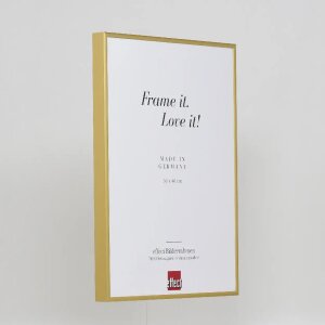 Efektowa aluminiowa rama do zdjęć Quadro 25x35 cm ze złotym szkłem antyrefleksyjnym i tylnym panelem MDF
