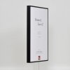 Efektowa aluminiowa ramka na zdjęcia Quadro 25x35 cm czarne szkło antyrefleksyjne