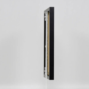 Efektowa aluminiowa rama Quadro 25x80 cm czarne szkło antyrefleksyjne
