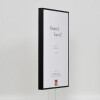 Efektowa aluminiowa rama Quadro 25x80 cm czarne szkło antyrefleksyjne