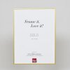 Efektowa aluminiowa rama do zdjęć Quadro 30x30 cm ze złotym szkłem antyrefleksyjnym