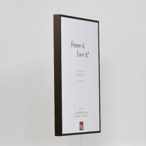 Efektowa aluminiowa rama do zdjęć Quadro 30x40 cm brązowa szkło antyrefleksyjne MDF