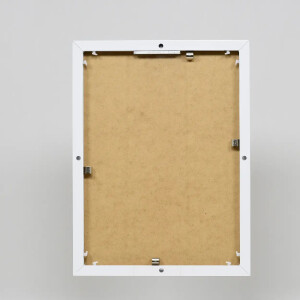 Efektowa aluminiowa rama do zdjęć Quadro 50x50 cm z białym szkłem antyrefleksyjnym