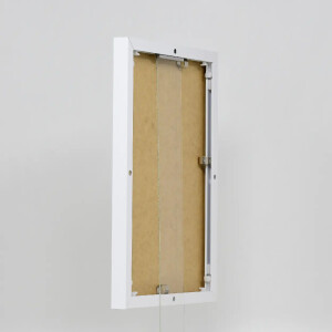 Efektowa aluminiowa rama do zdjęć Quadro 50x50 cm z białym szkłem antyrefleksyjnym
