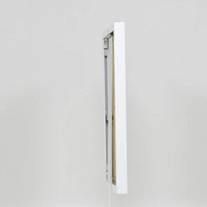 Efektowa aluminiowa rama do zdjęć Quadro 50x50 cm z białym szkłem antyrefleksyjnym