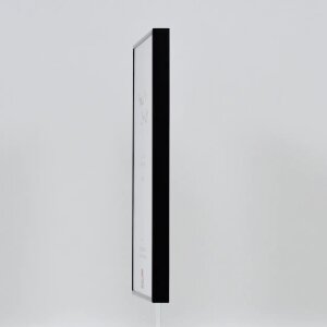 Efektowa aluminiowa rama do zdjęć Quadro 60x60 cm czarna, szkło antyrefleksyjne o wysokim połysku