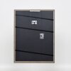 Efekt rama z litego drewna profil 25 żółty 29,7x42 cm szkło antyrefleksyjne