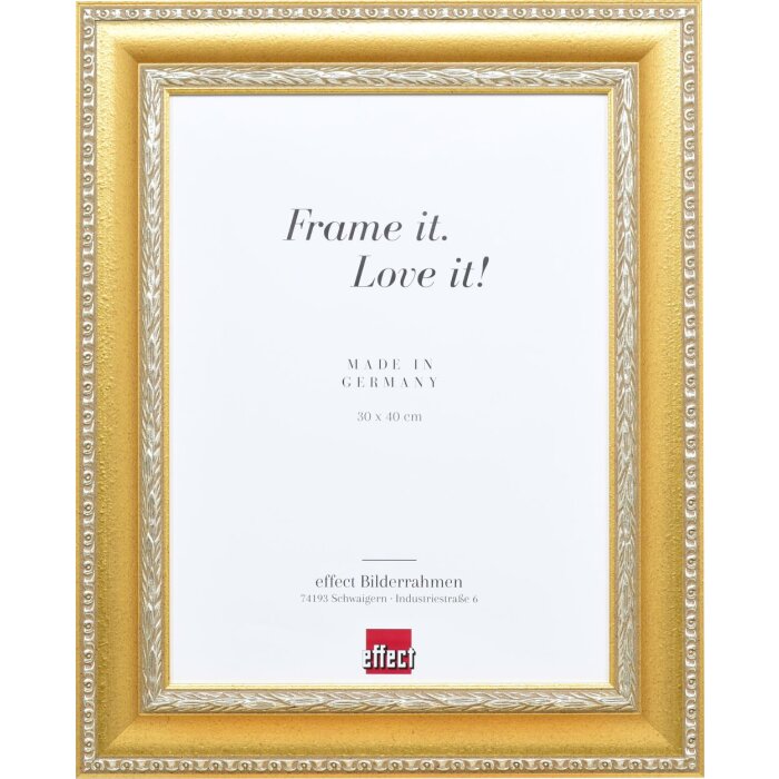 Effect Baroque Picture Frame Profil 31 złoty 70x70 cm Szkło antyrefleksyjne