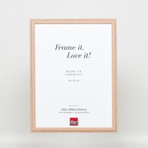 Efekt ramki drewnianej profil 32 jasny brąz 10x15 cm szkło antyrefleksyjne